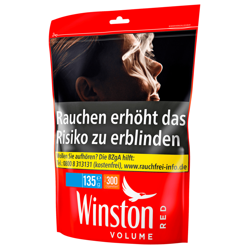 Winston Volume Red Zip-Bag 125g